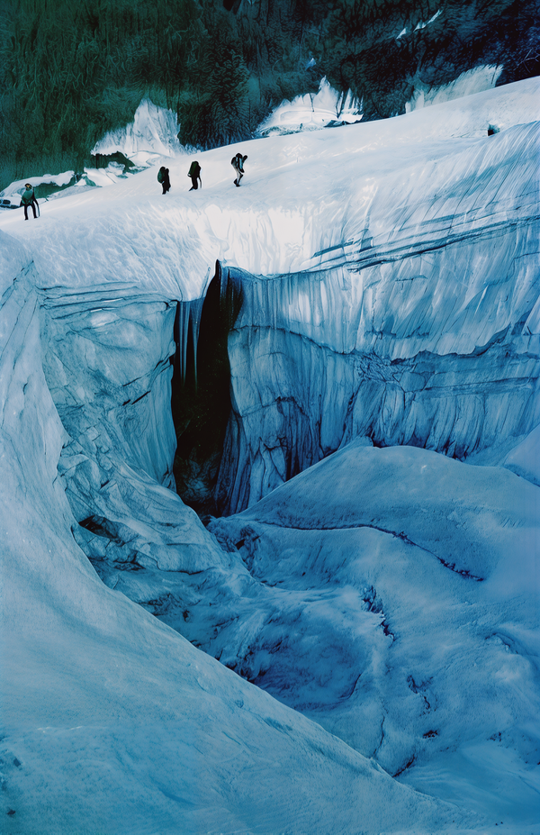 Blue Abyss: Crossing the Glacier