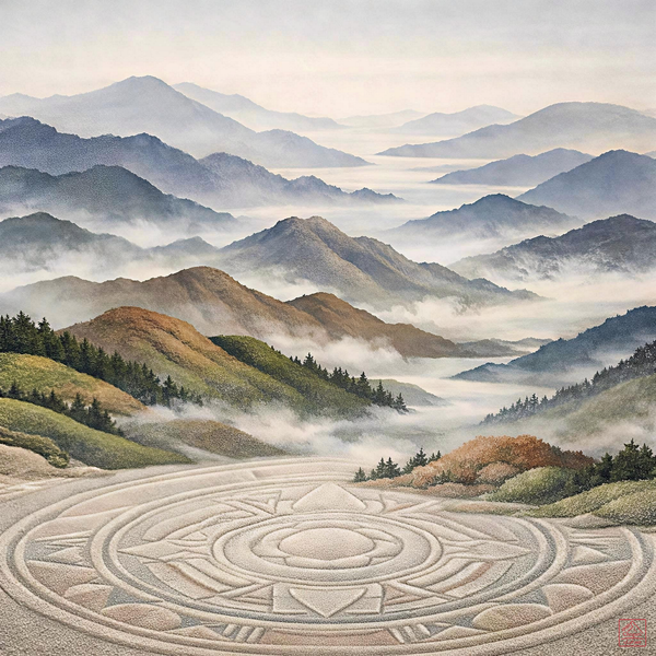 Sand Mandala of the Misty Valleys