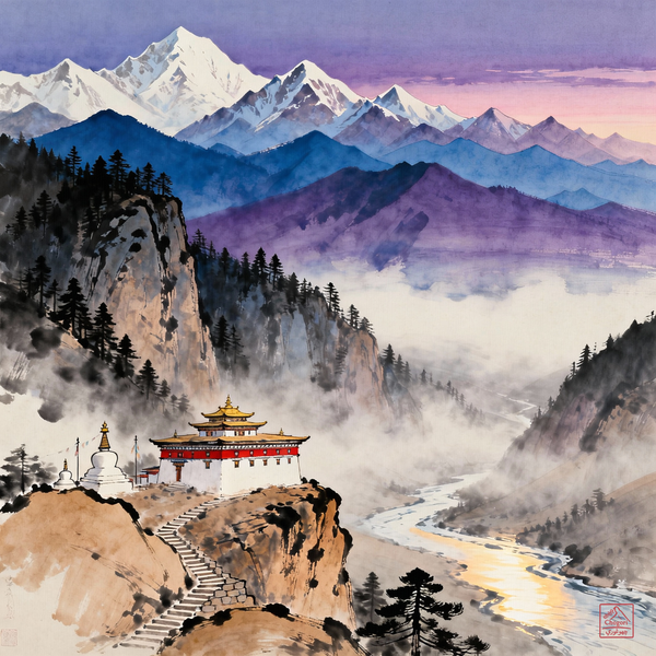 Silent Sutras in the Violet Ridges