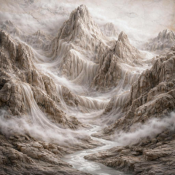 Shanshui of Sleeping Marble