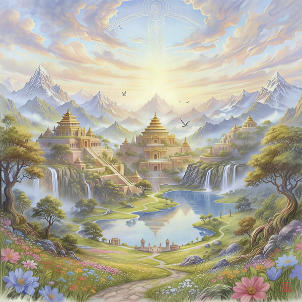 Luminous Pilgrimage to the Sky Mandala
