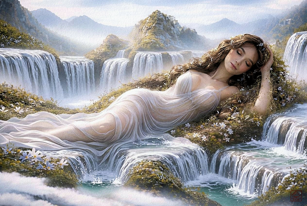 She Who Sleeps in Waterfalls