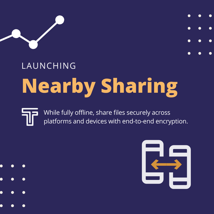 Secure offline file sharing in Tella! - September 2026