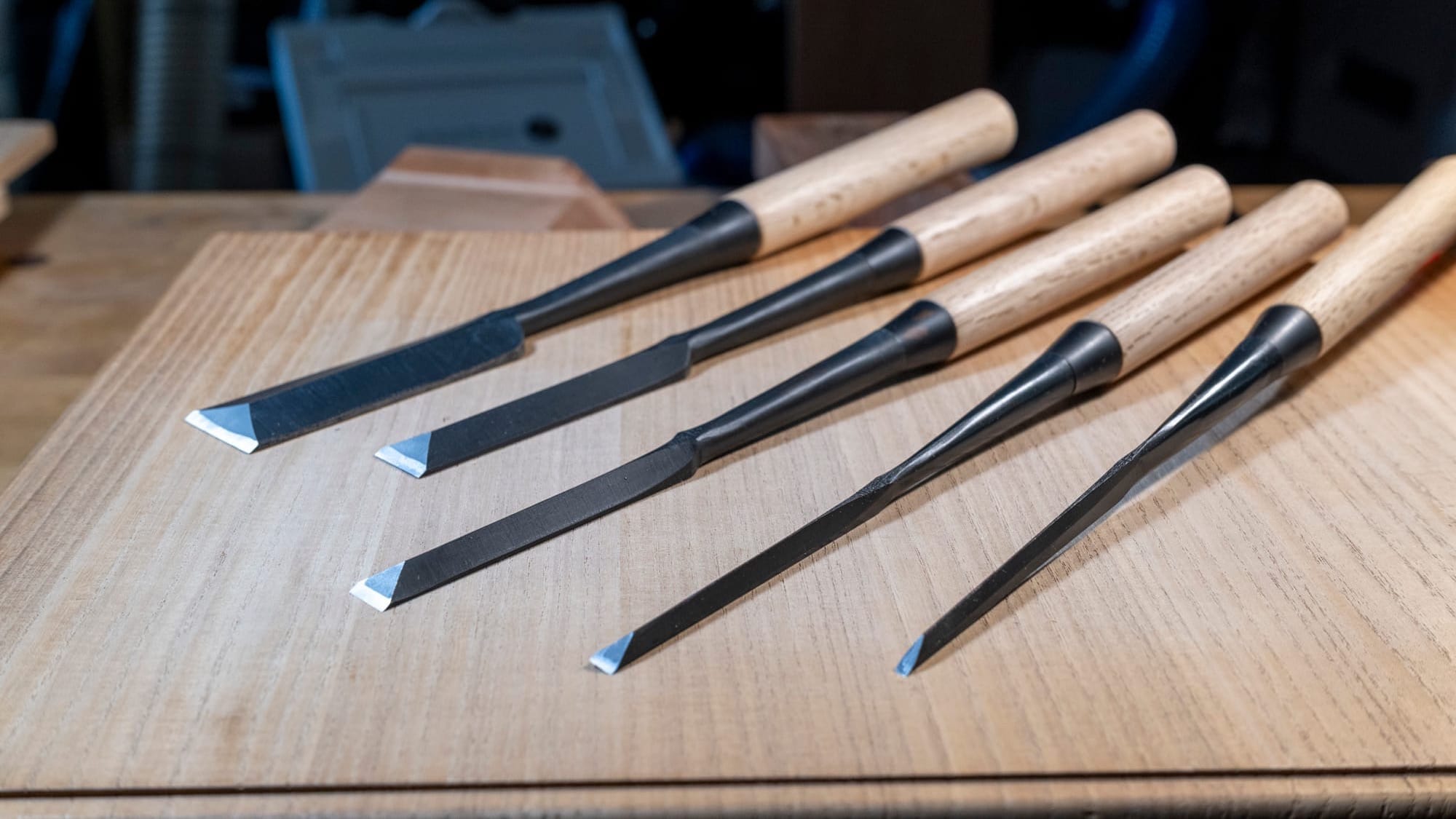 Tools: Kiyohisa Kamon Shinogi Usunomi Paring Chisel Set