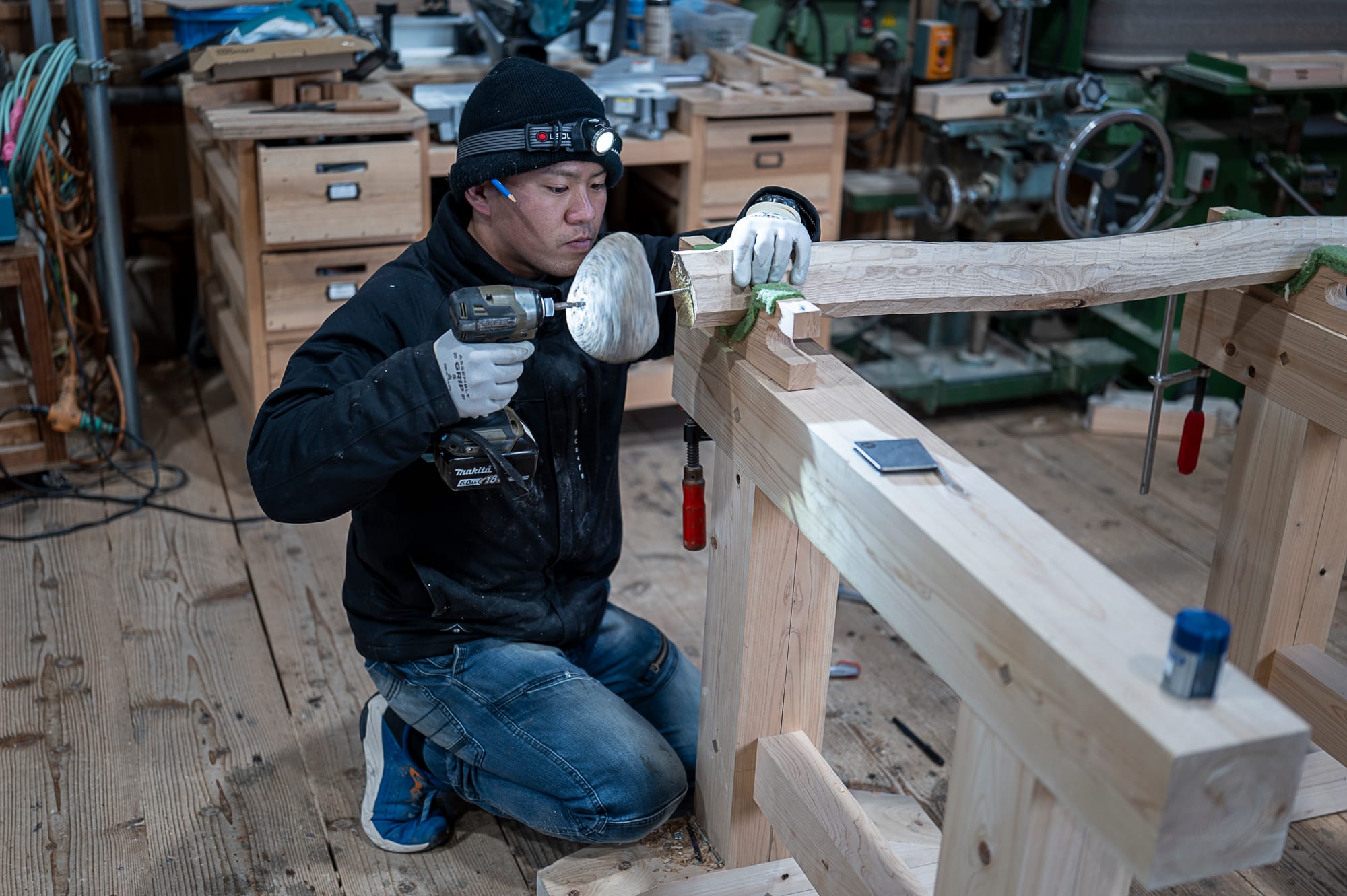 Japanese carpentry doesn't use nails, screws, and bolts. Right?