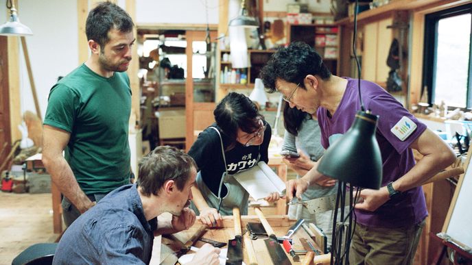 Studying at Mount Fuji Wood Culture Society