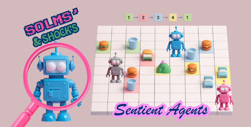 The Most Important 10×10 Grid in AI Right Now - Solms' and Shock's Sentient Agents