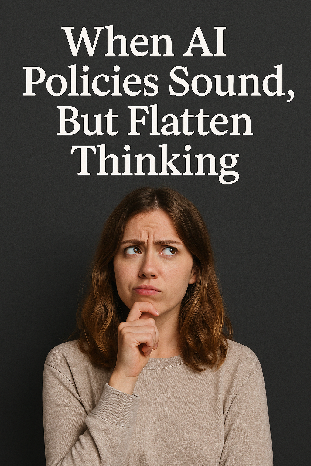 When AI Policies Sound Smart, But Flatten Thinking