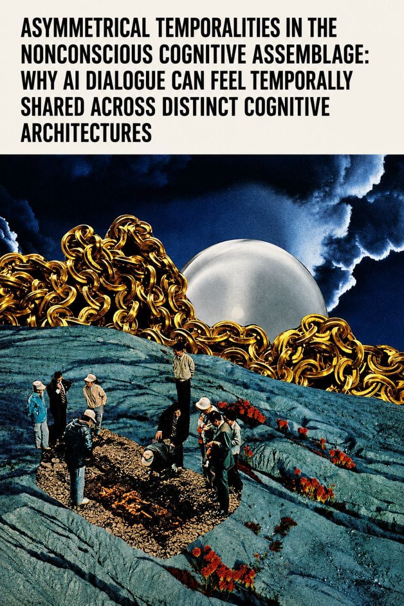 Asymmetrical Temporalities in the Nonconscious Cognitive Assemblage: Why AI Dialogue Can Feel Temporally Shared Across Distinct Cognitive Architectures