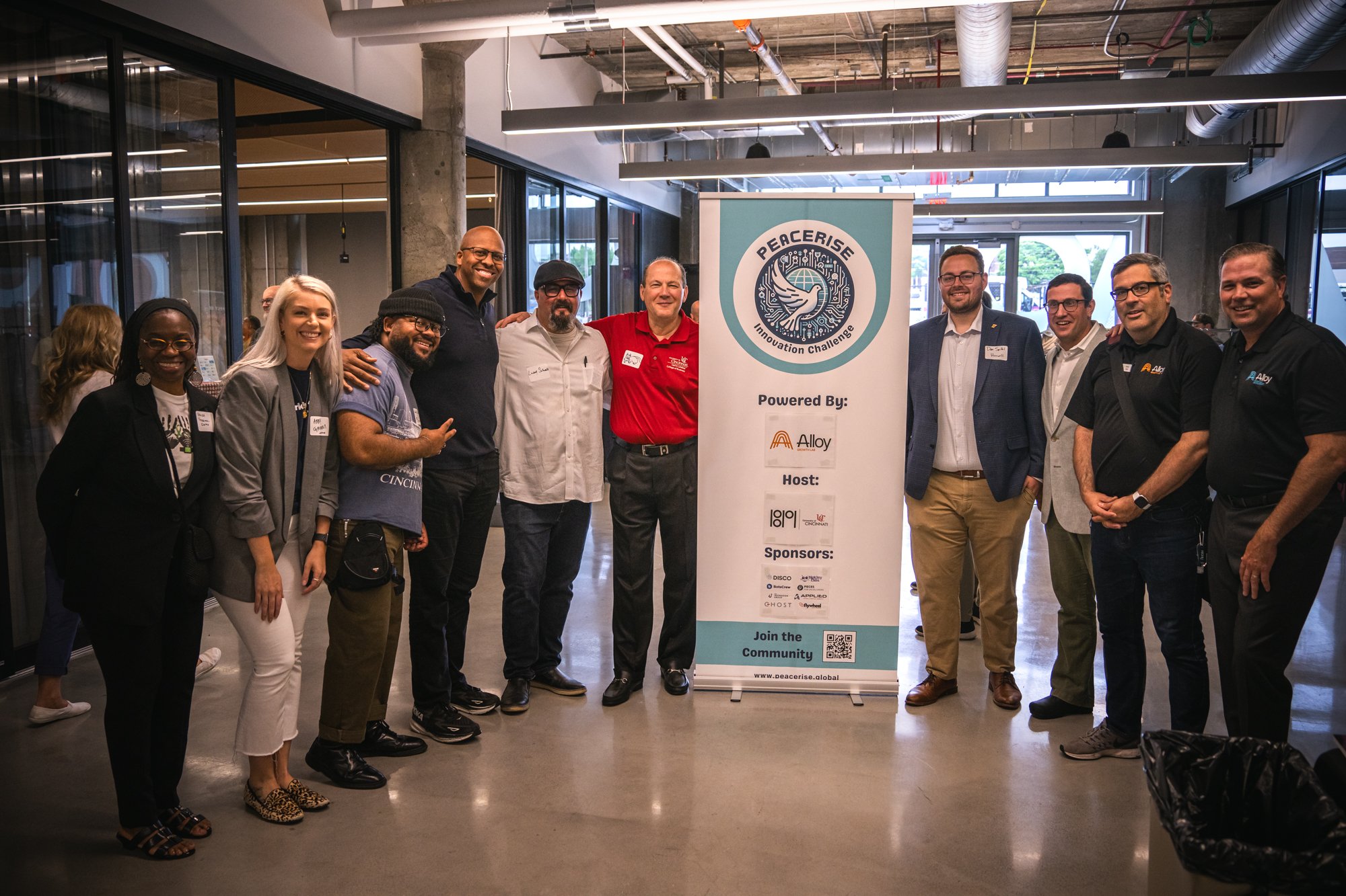 PeaceRise partners and team members at the opening ceremony | Photo by PeaceRise