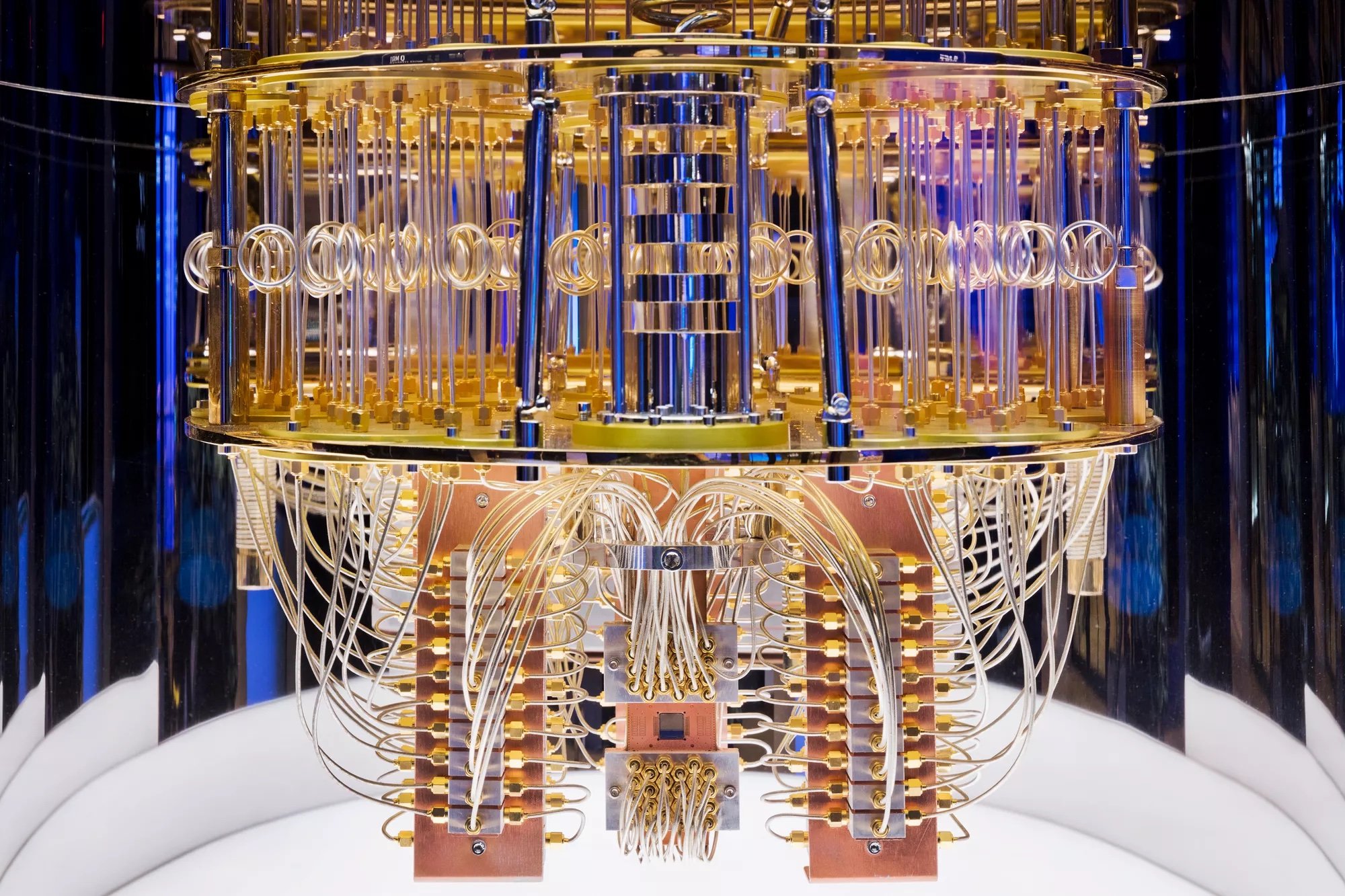   Inside an IBM Quantum System One Courtesy: IBM  