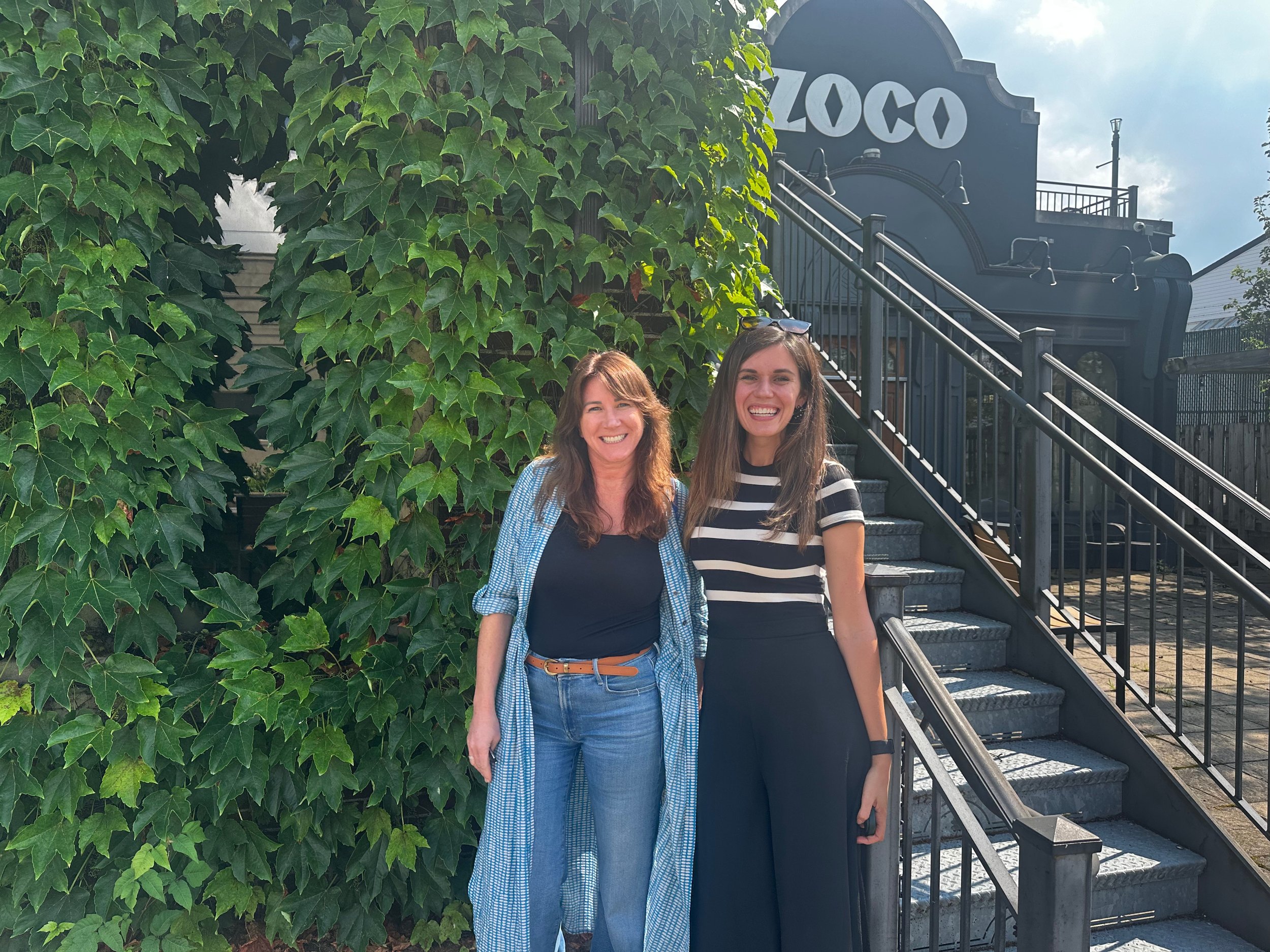   Leah McDougald (L) and Lacey Picazo (R), CEO of ZoCo at the company’s HQ in Columbus  