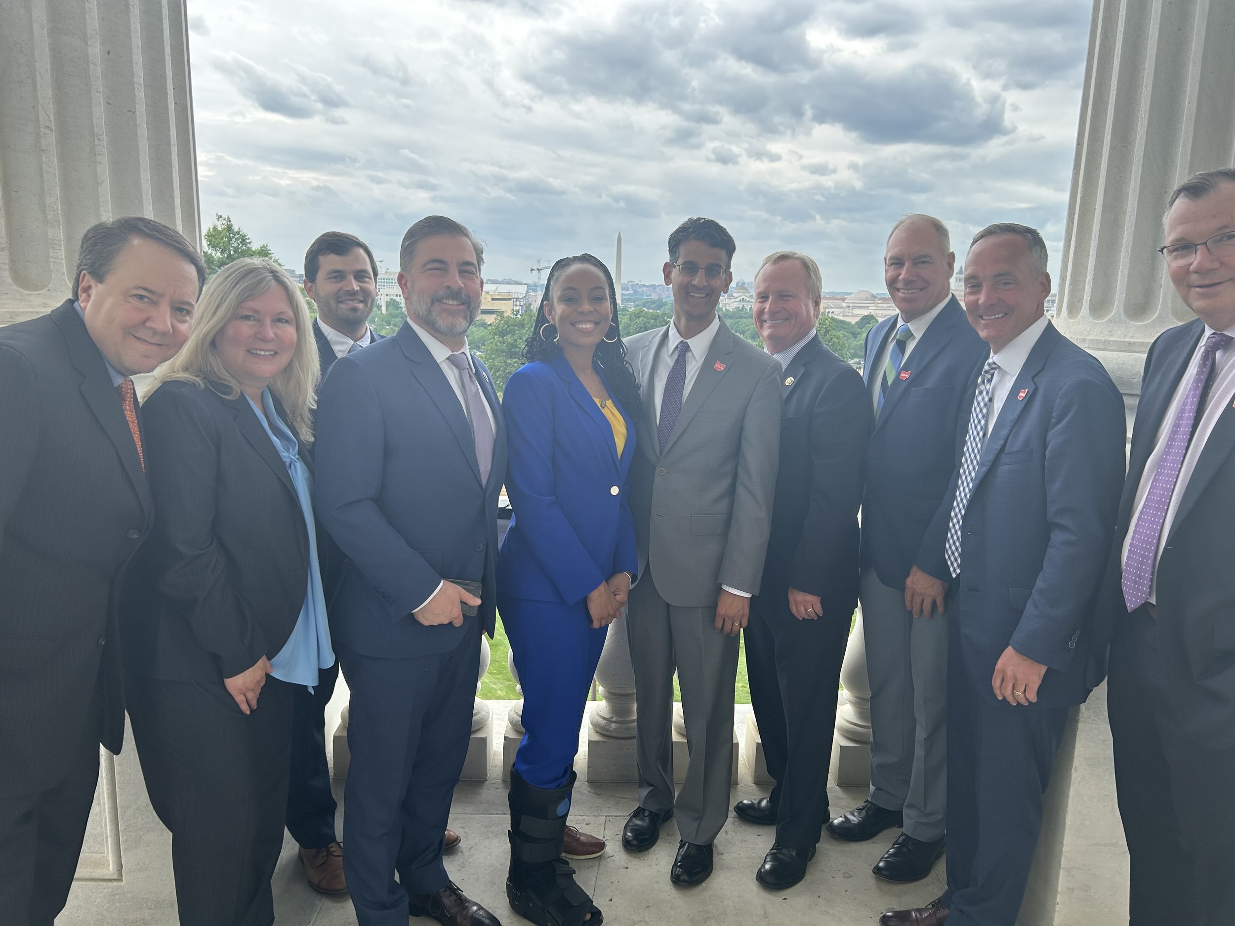   Photo: OGA Governance Board with a few Ohio Congressional Representatives during a visit to Washington D.C. in 2023 | Ohio Grants Alliance  