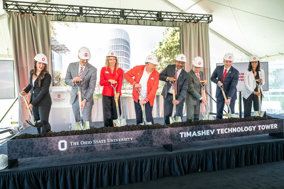 Ohio State breaks ground on Timashev Technology Tower in Columbus Innovation District