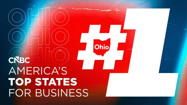 Ohio No. 1: Tops CNBC’s ‘Top States for Business’ ranking for first time