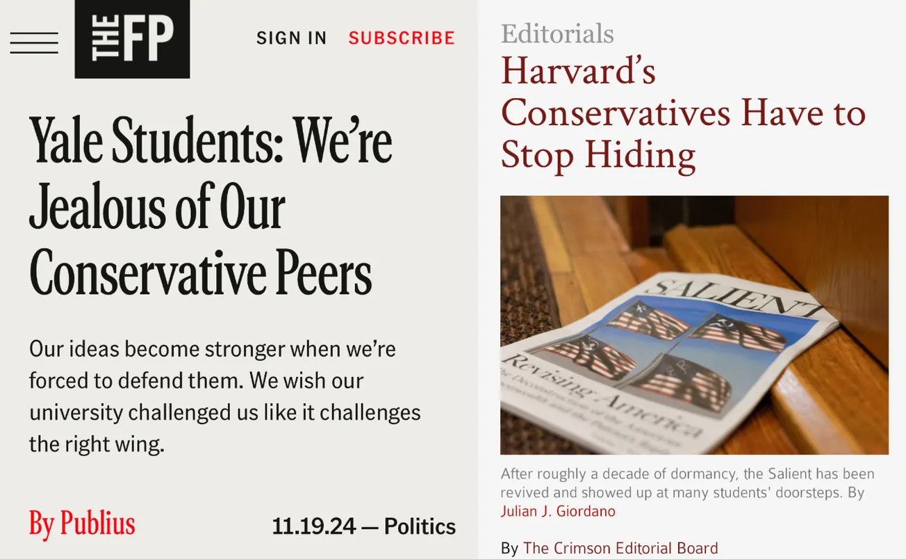 What Conservatives Get Out of College