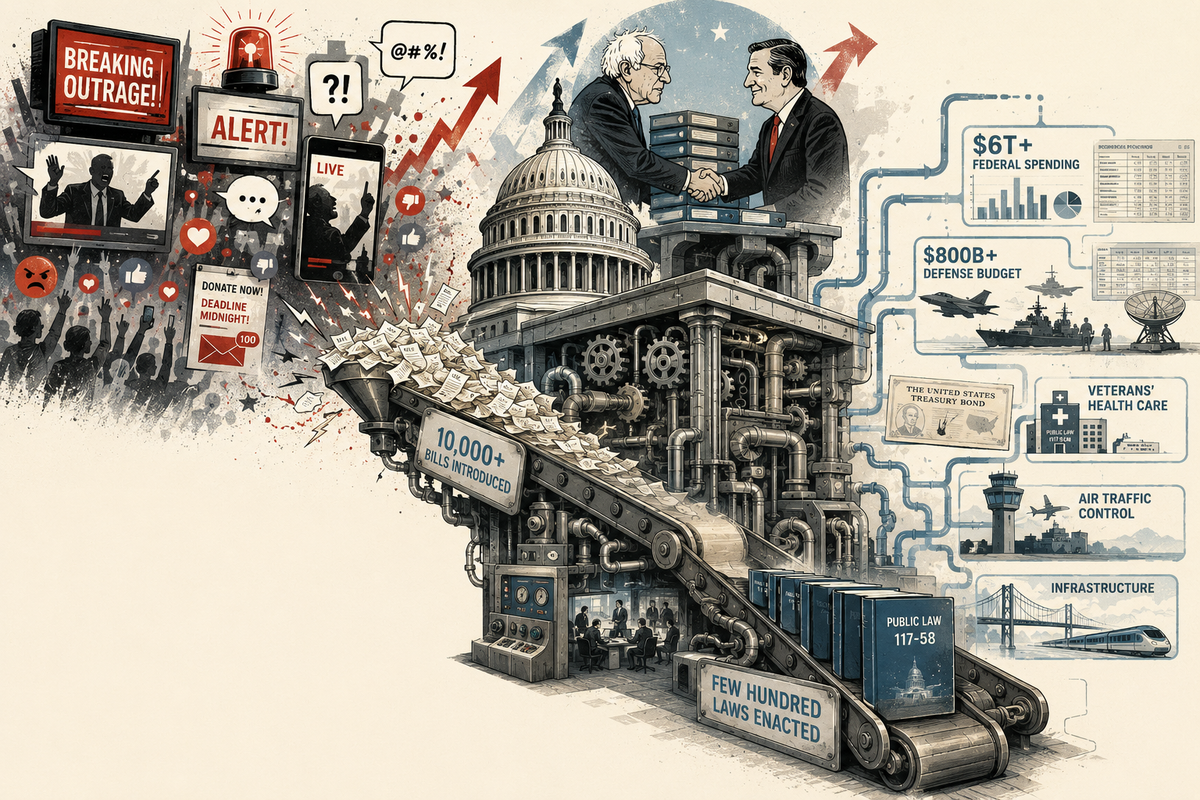 Congress as Content: How Bipartisan Governance Hides Beneath America’s Political Theater