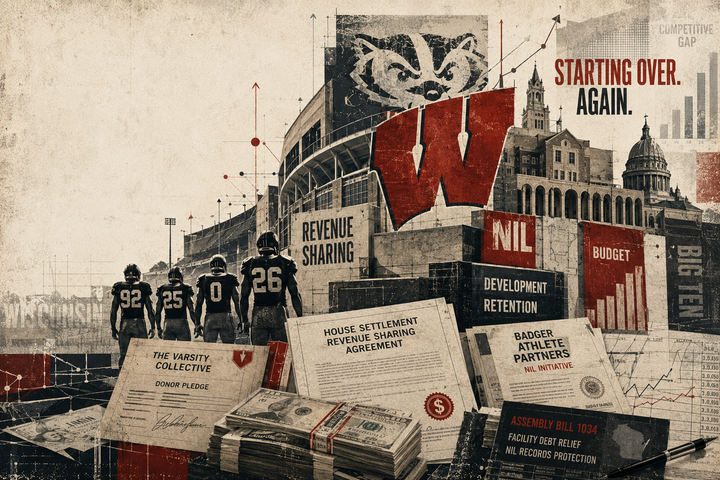 Wisconsin NIL in 2026: Revenue Sharing, Football Spending, and a Program Starting Over Twice