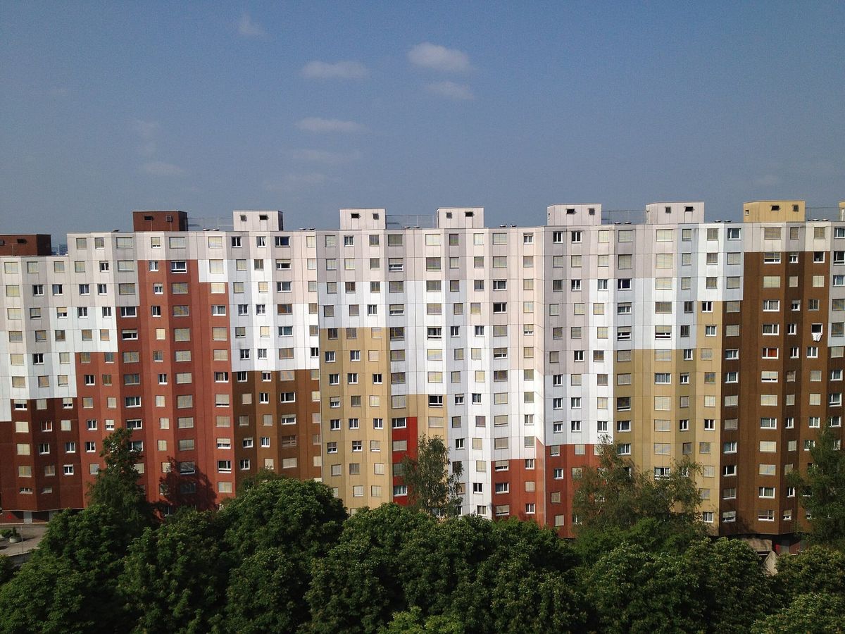 Wohngebäude der Siedlung Les Avanchets
