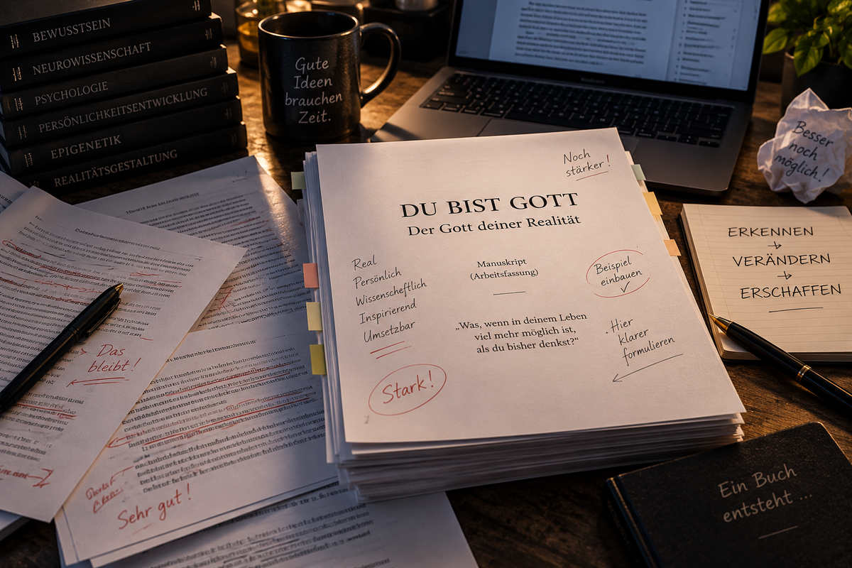 Ein Buch entsteht: DU BIST GOTT