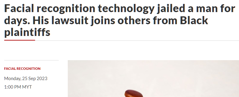 Facial recognition technology jailed a man for days. His lawsuit joins others from Black plaintiffs