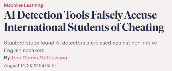 AI Detection Tools Falsely Accuse International Students of Cheating