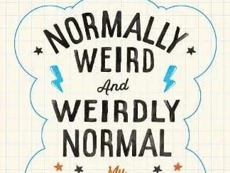 Book cover Normally Weird and Weirdly Normal (sourced from uk.bookshop.org)