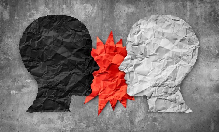 Non-AI artwork depicting culture war , by wildpixel. Image licenced through iStock. (Please note that I paid to use this photo and if you want to use it too, so should you.)