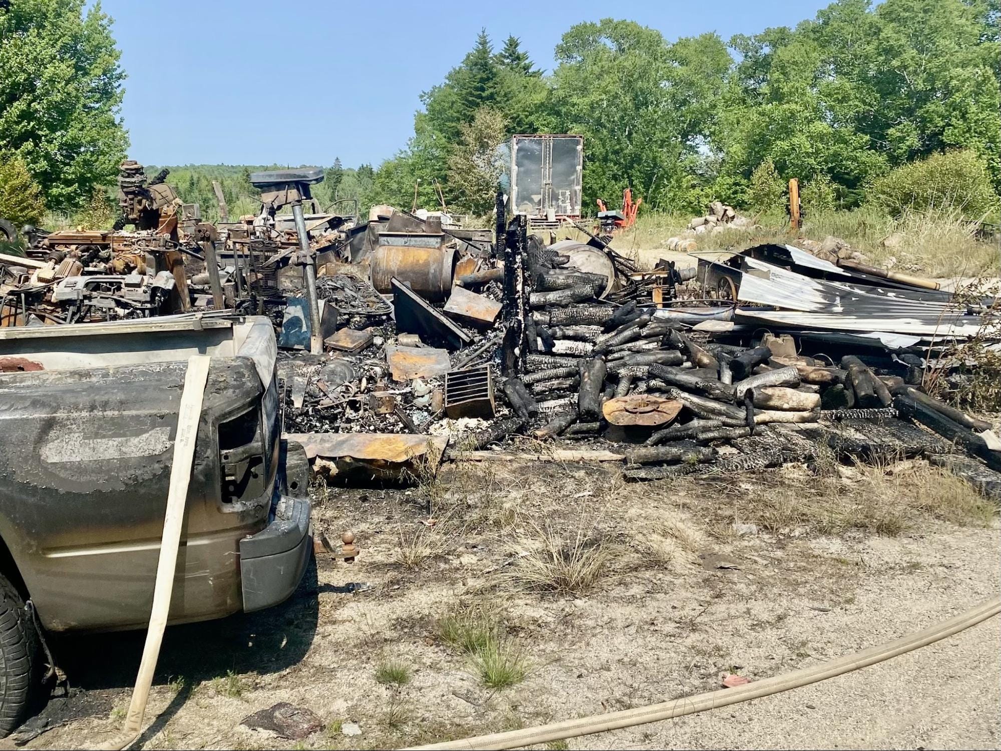 Renowned Jonesport Rake Maker’s Shop Burns; Ike Hubbard Loses Everything in Midnight Blaze