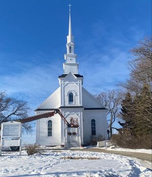 An Awe-In-Spire-ing Moment as New Steeple Tops Historic Sawyer Memorial Church