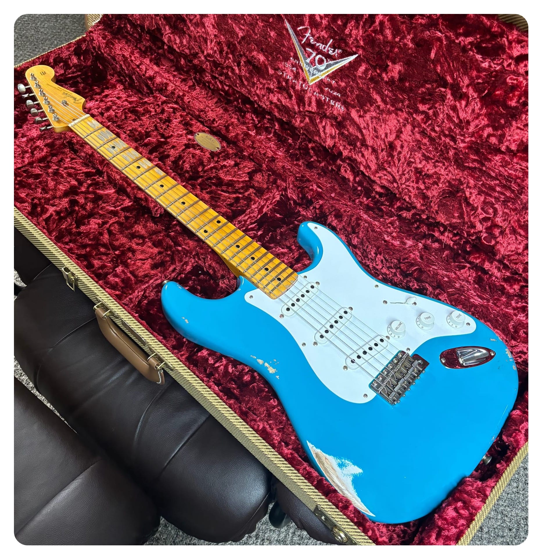 Ltd. Edition 70th Anniversary 1954 Stratocaster, Taos Turquoise, Serial No. 4117