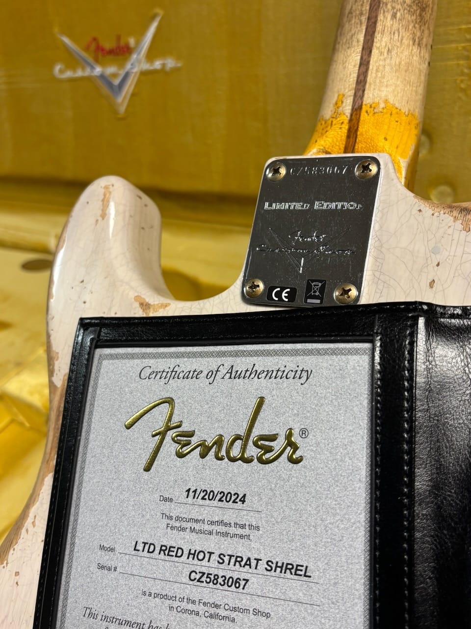 Here's a Fender Custom Shop Strat with a CZ serial number from 2024