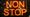 Orange neon sign saying non stop