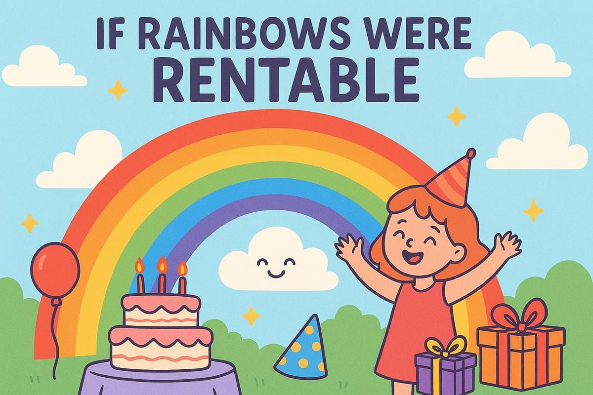 If Rainbows Were Rentable: A World of Booked Skies and Borrowed Magic