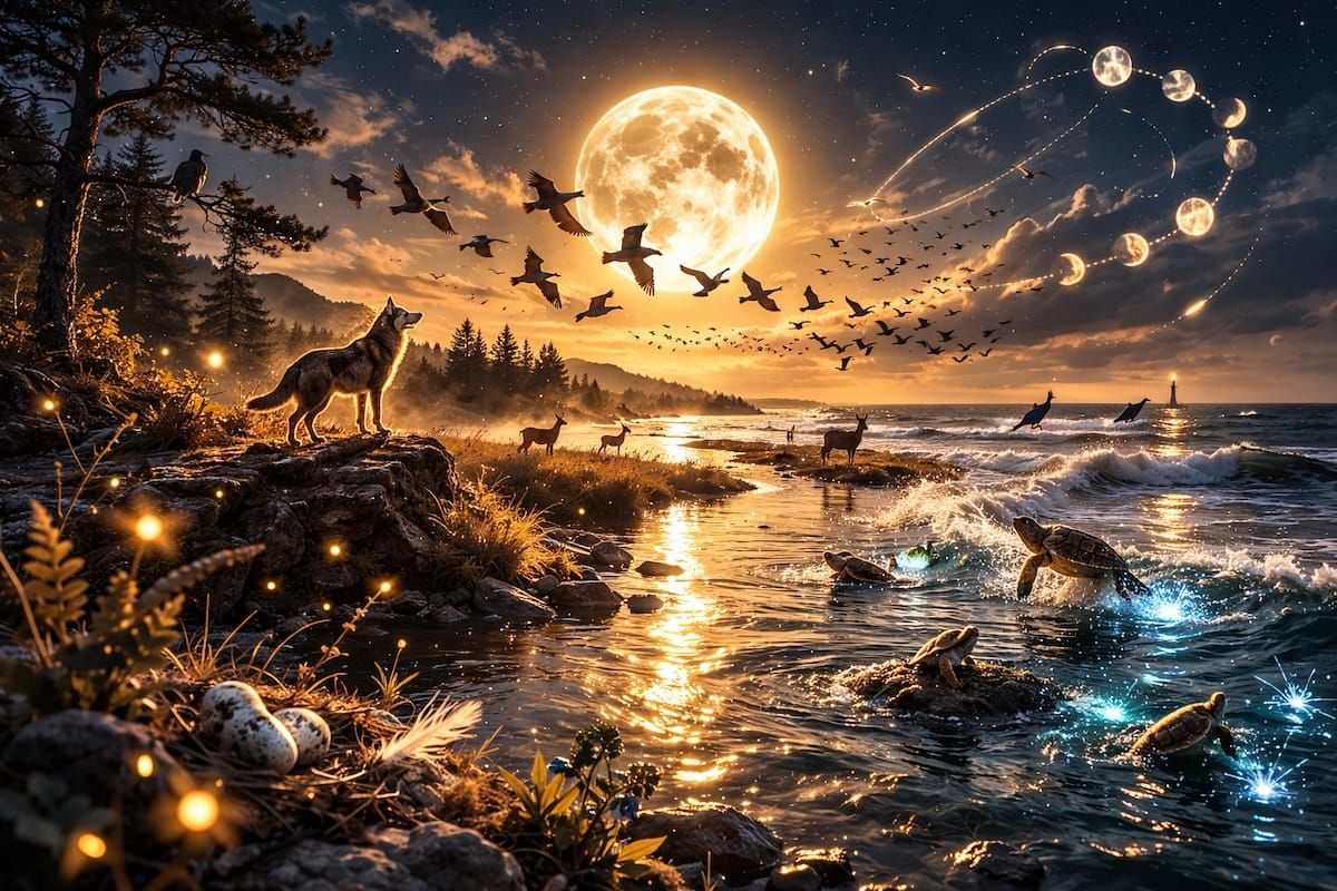 The Moon and the Migration: How Light Guides Wildlife