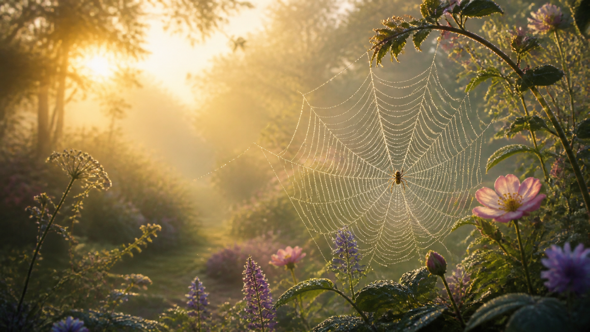 How Garden Spiders Build Webs and Help the Garden