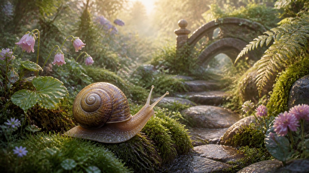 Snails in Storybook Gardens: Slow Beauty and Small-Scale Wonder