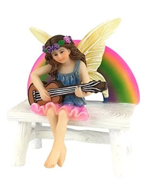 Megan the Rainbow Fairy with Rainbow Bench-cover