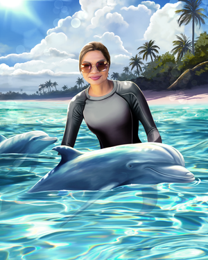 The Blue Dolphins - Kingdom of Meridien-cover