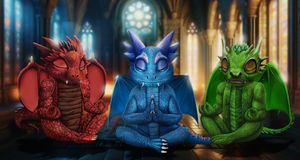 The Dragons Are Meditating-cover