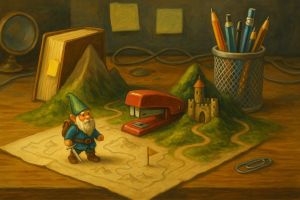 Tiny Adventures: What If Your Desk Were a Magical Kingdom?-cover