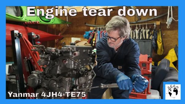 EP41 - Tearing apart our Yanmar 4JH4-TE engines. Major Maintenance Series, Part 2