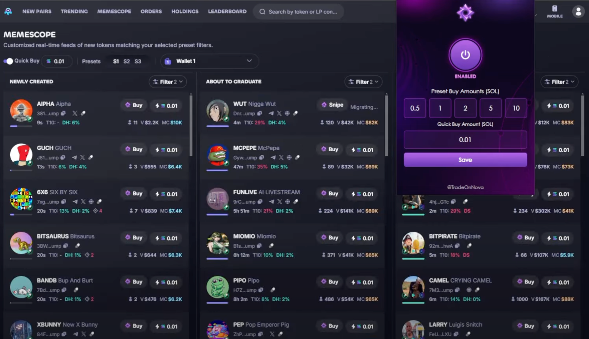 Nova Click extension being enabled on chrome extension