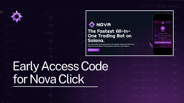 a thumbnail for "Early Access Code for Nova Click" with a screenshot of Nova Click homepage