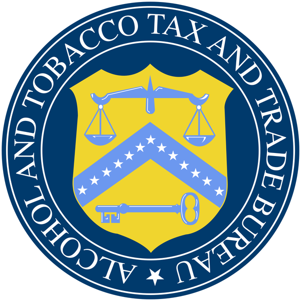 Seal of the Alcohol and Tobacco Tax and Trade Bureau. 