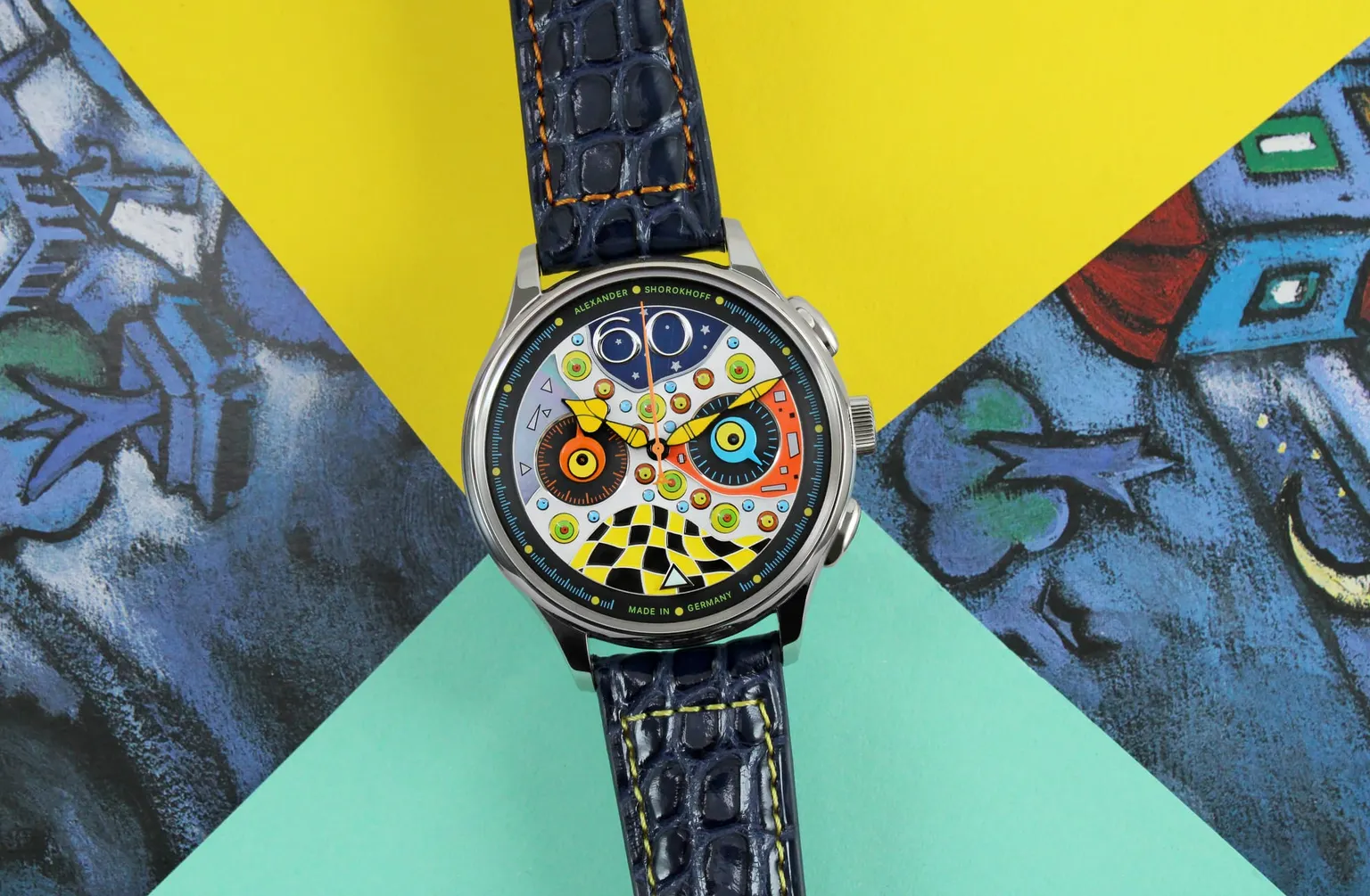 The Crazy Eyes Chrono Feels Like Gustav Klimt Designed a Watch Past Midnight