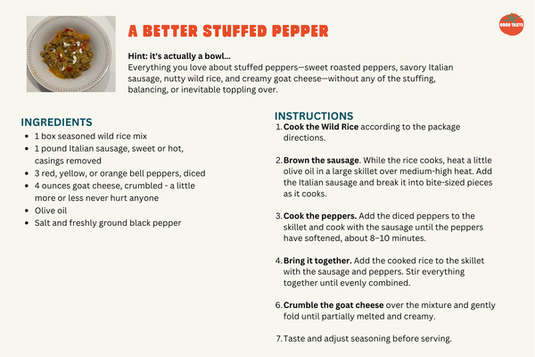 The Better Stuffed Pepper