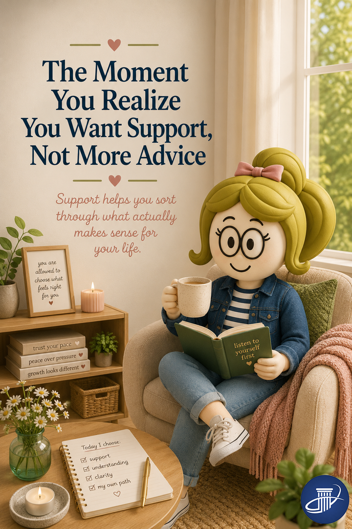 The Moment You Realize You Want Support, Not More Advice