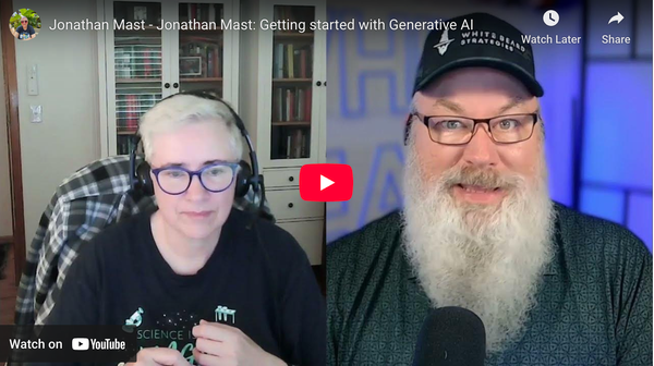 Jonathan Mast: Getting started with Generative AI