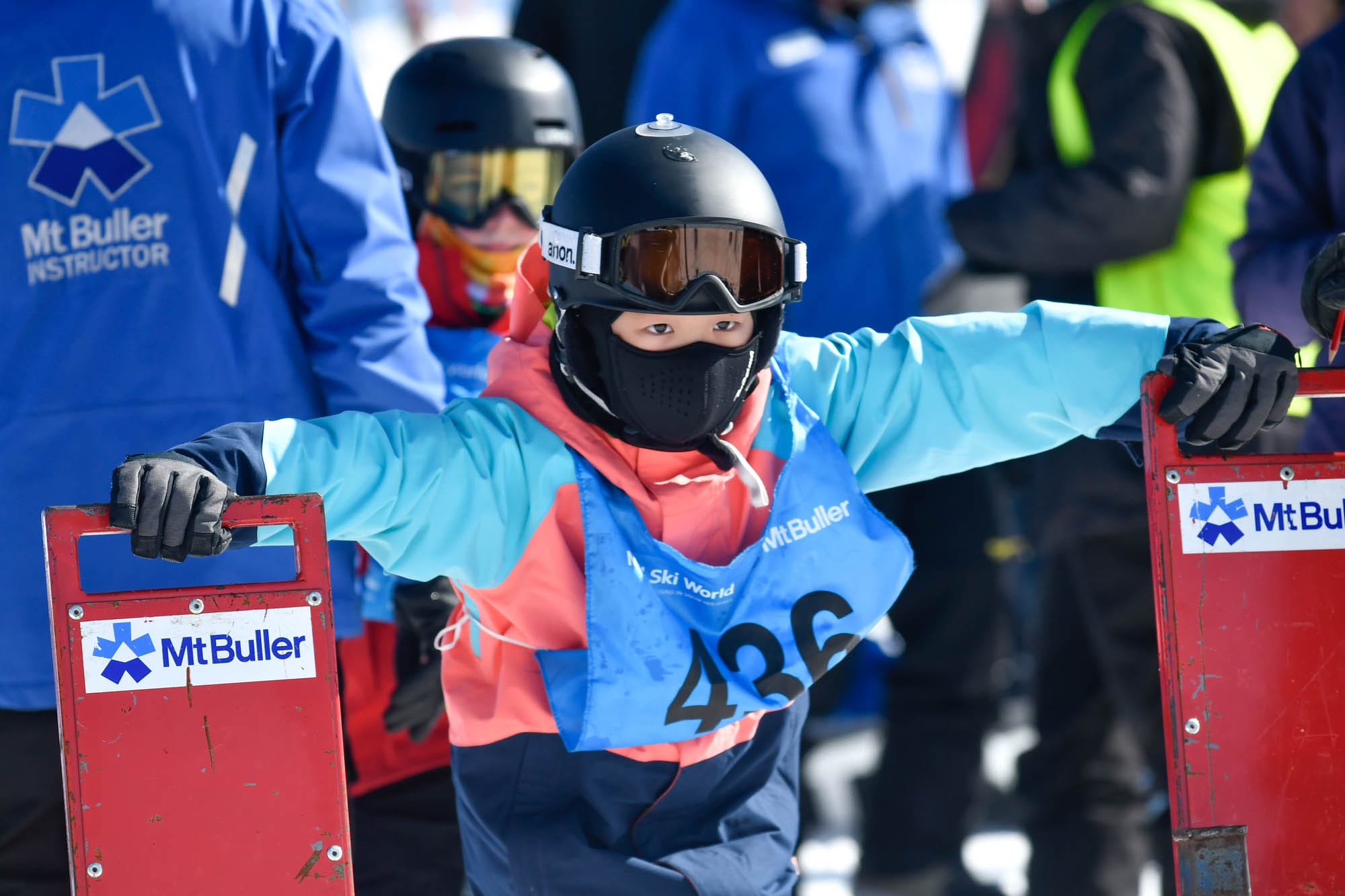 OUT OF THE GATE: this young competitor in the early stages of the Interschools concentrates on leaving the gate.